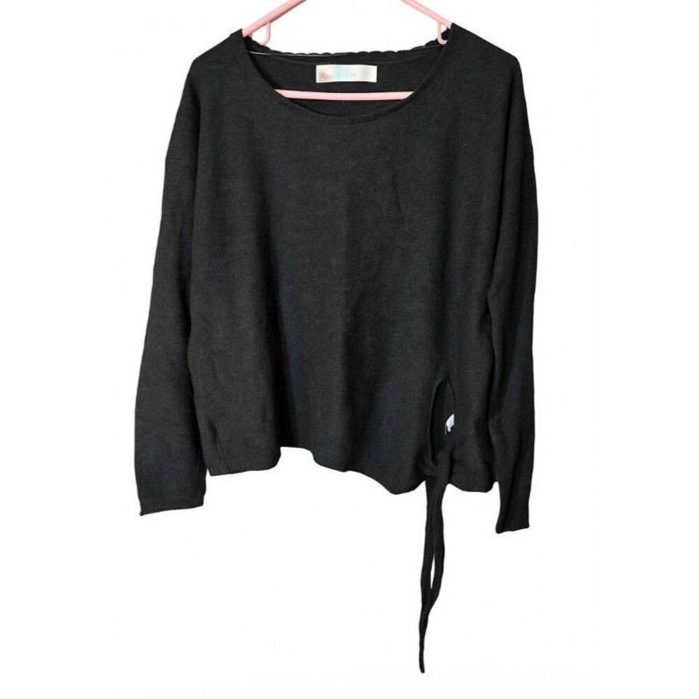 Free People womens medium wool cashmere light sweater boxy Gray Spring Summer